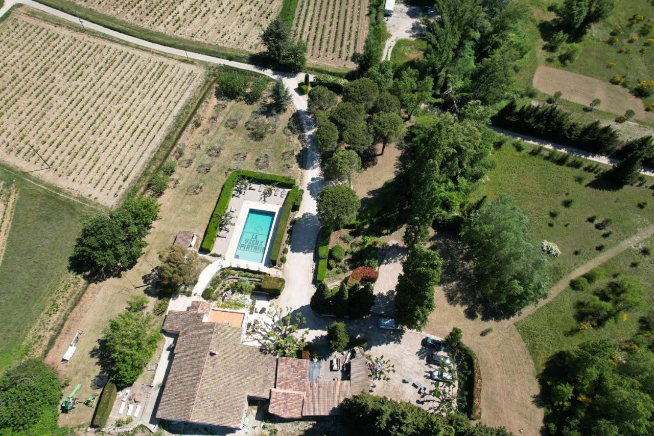 Le Vieux Platane Hotel Cairanne Kültér fotó